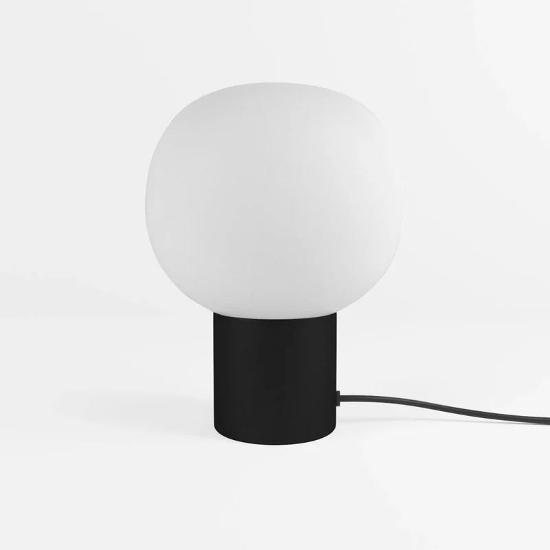 Lampe à poser vintage en métal noir