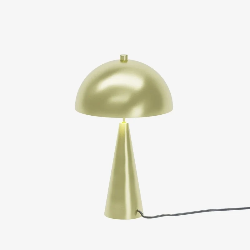 Lampe champignon poser en m tal dor Monet