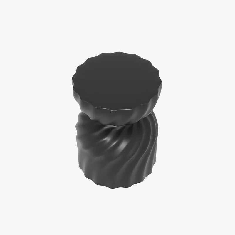 Lavande Table d appoint l gante en magn sie noire