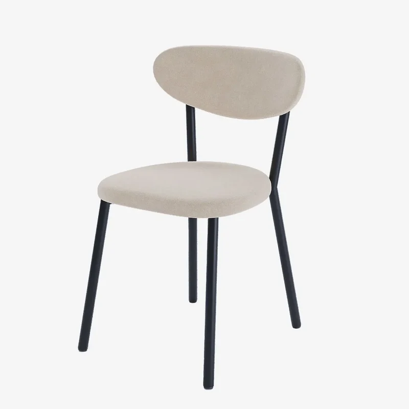 Lot de 2 chaises pied métal noir