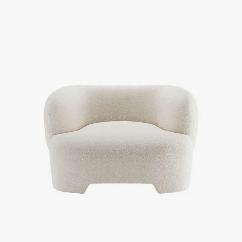 Loveseat Albano - Fauteuil 1,5 place boucl cr me