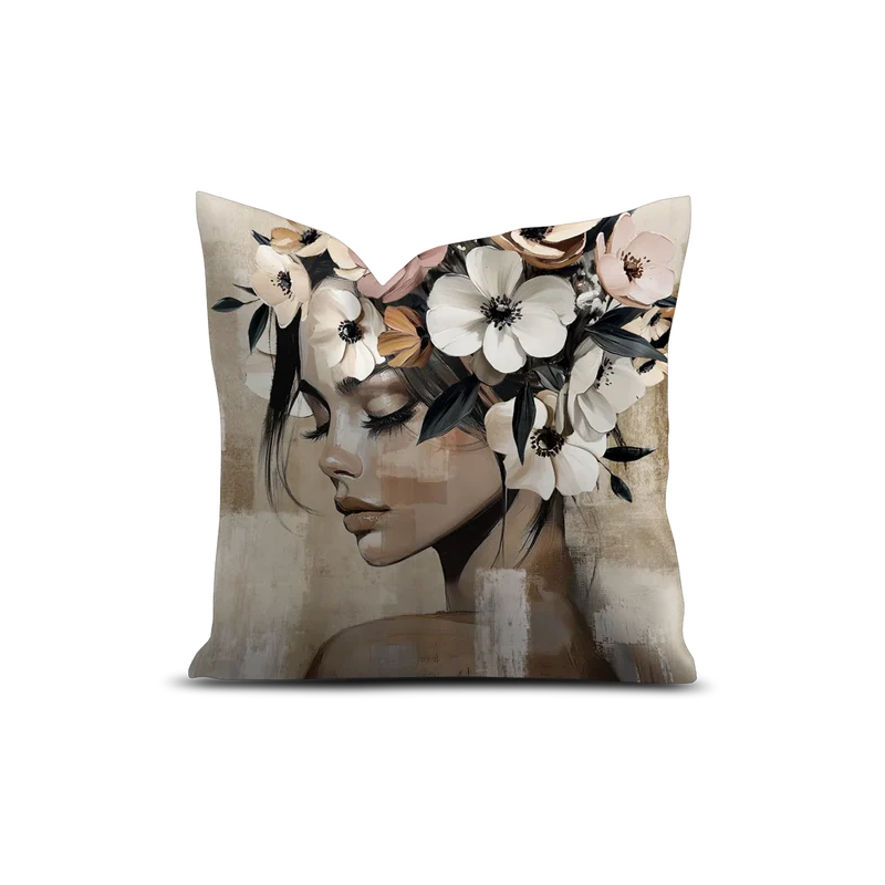 Coussin velours Aly