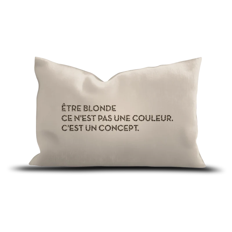 Coussin Velours Blonde