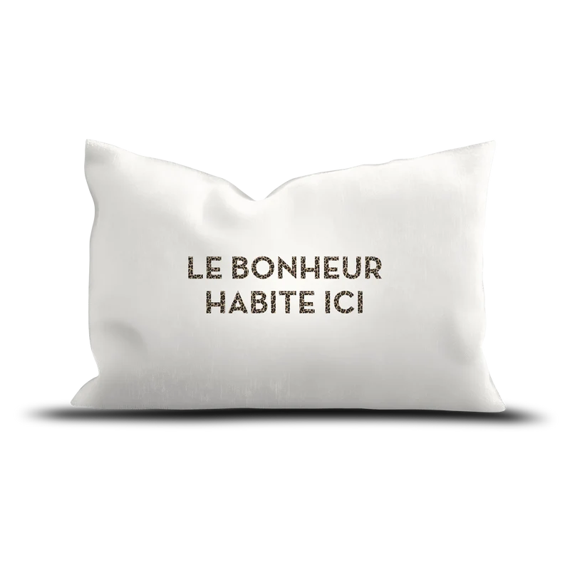 Coussin Velours Bonheur