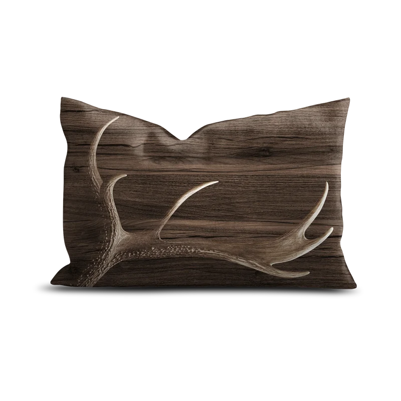 Coussin Velours Cerf Zuoz