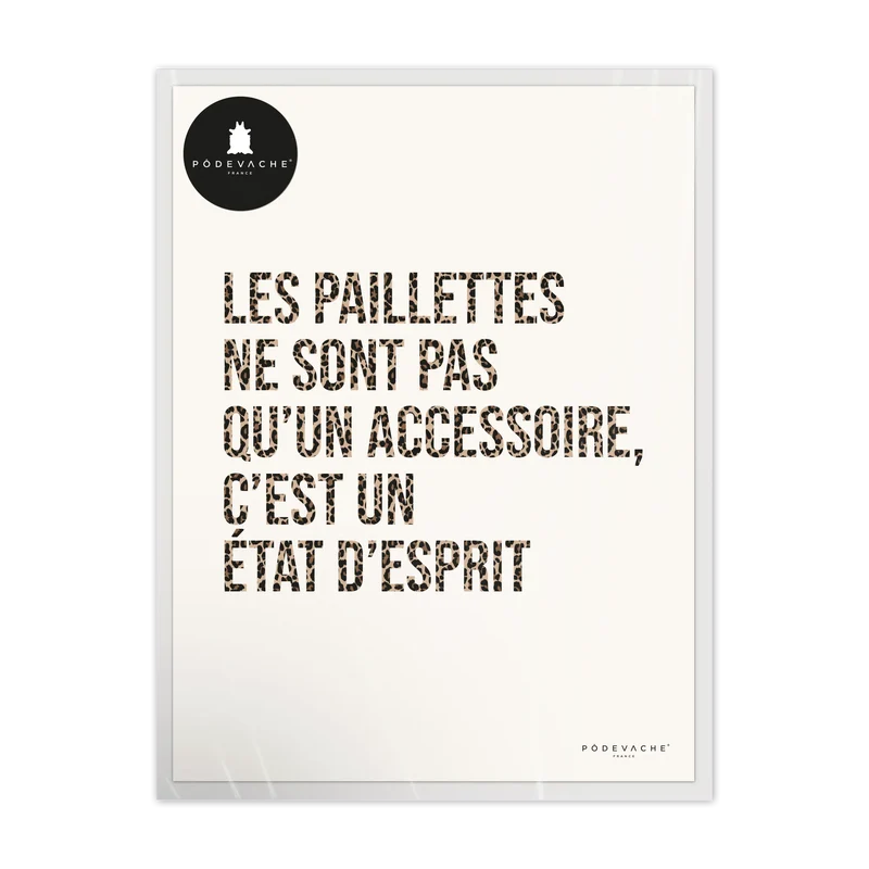 Affiche ou affiche encadrée Paillettes