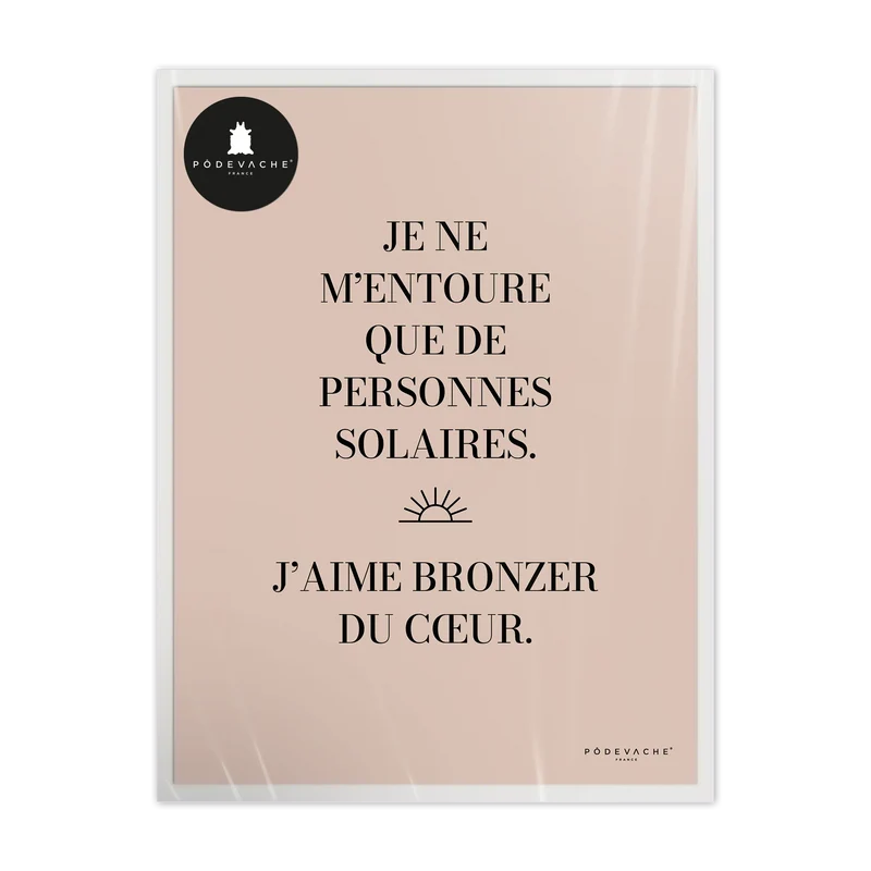 Affiche ou affiche encadrée Personnes Solaires