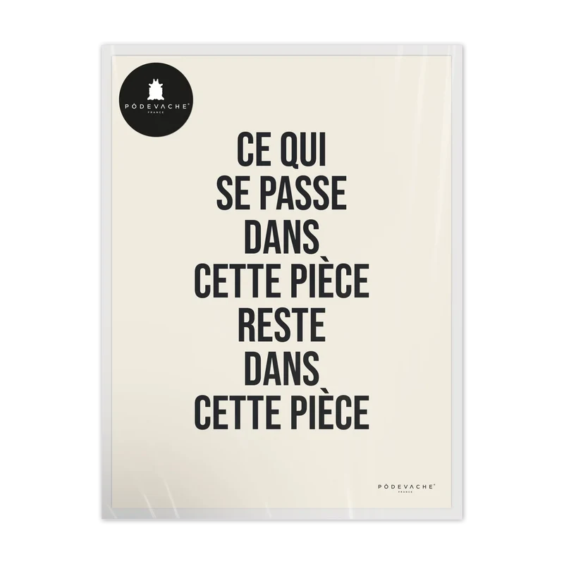 Affiche ou affiche encadrée Piece