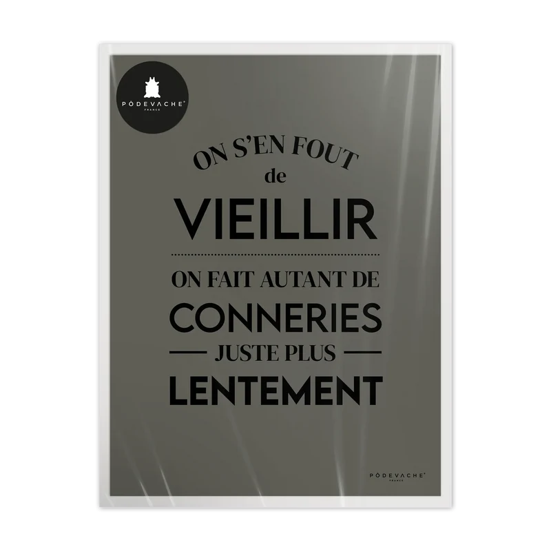 Affiche ou affiche encadrée Plus Lentement