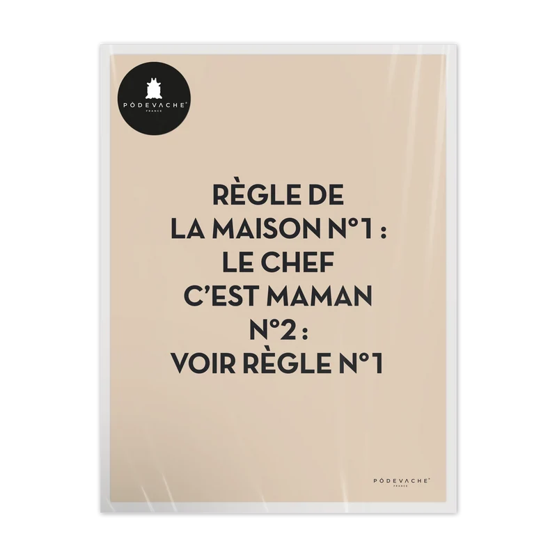 Affiche ou affiche encadrée Règles