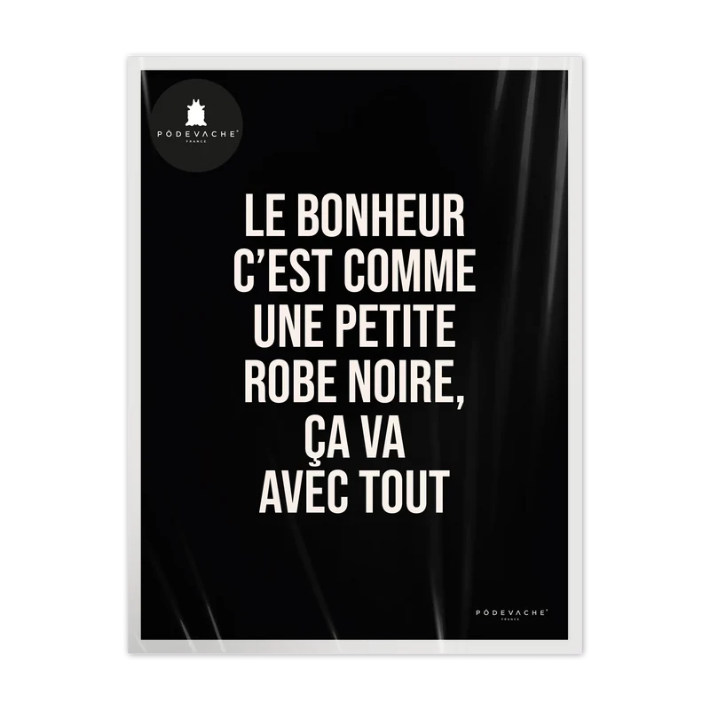 Affiche ou affiche encadrée Robe Noire