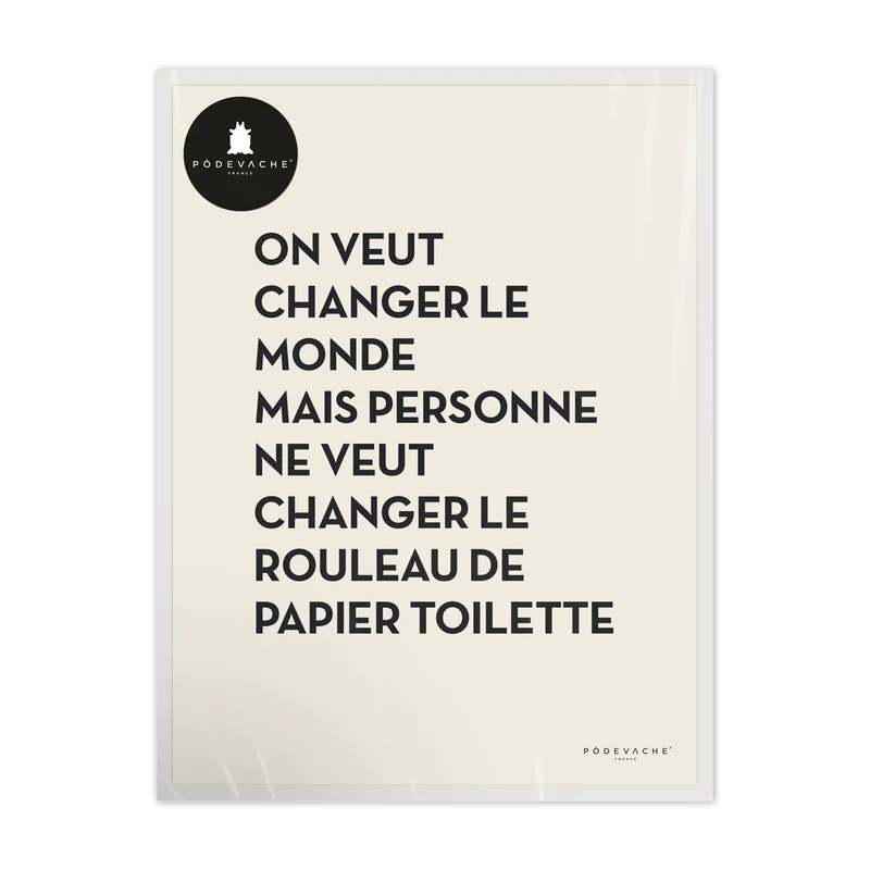 Affiche ou affiche encadrée Rouleau