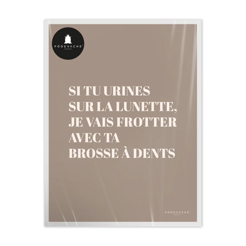 Affiche ou affiche encadrée Urine