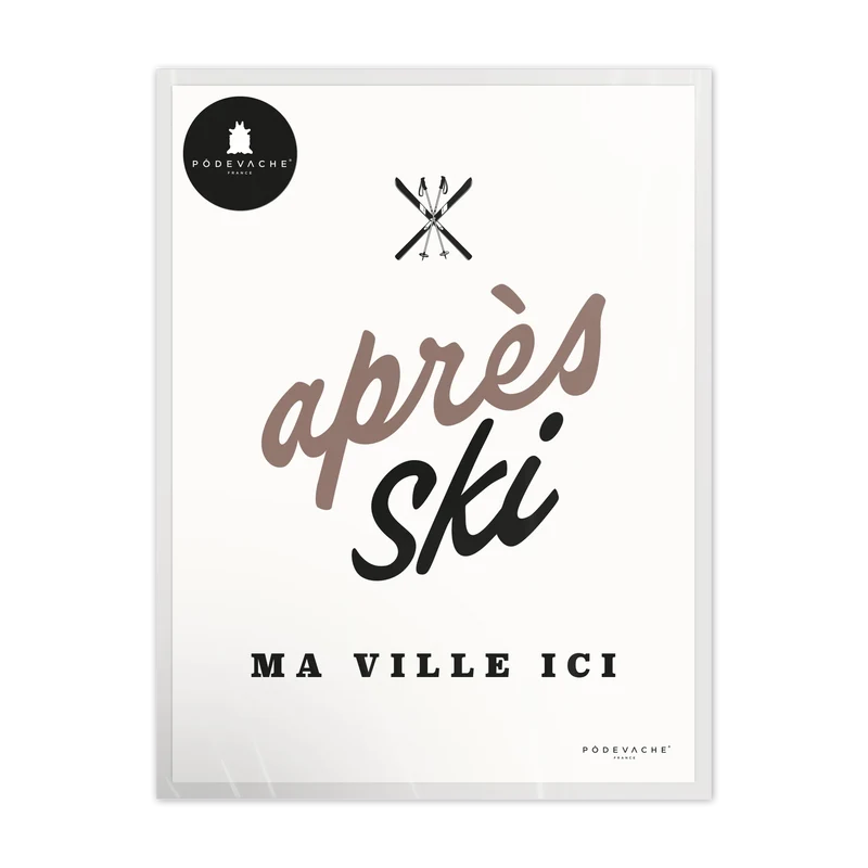 Affiche personnalisée Après Ski