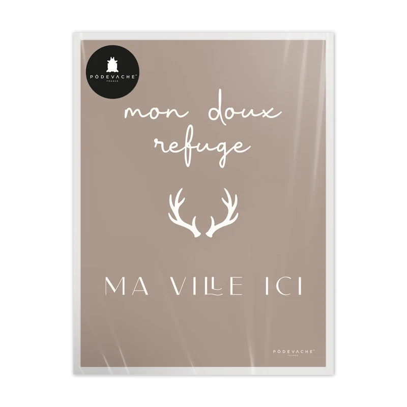 Affiche personnalisée Doux Refuge