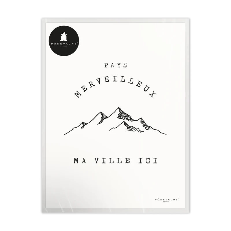 Affiche personnalisée Pays Merveilleux