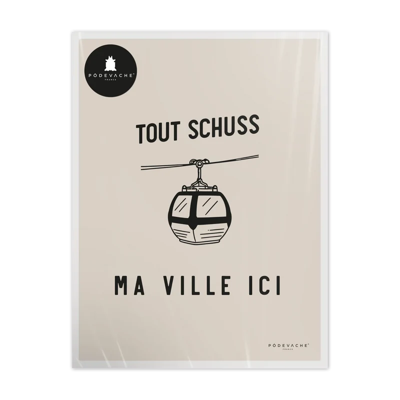 Affiche personnalisée Tout schuss
