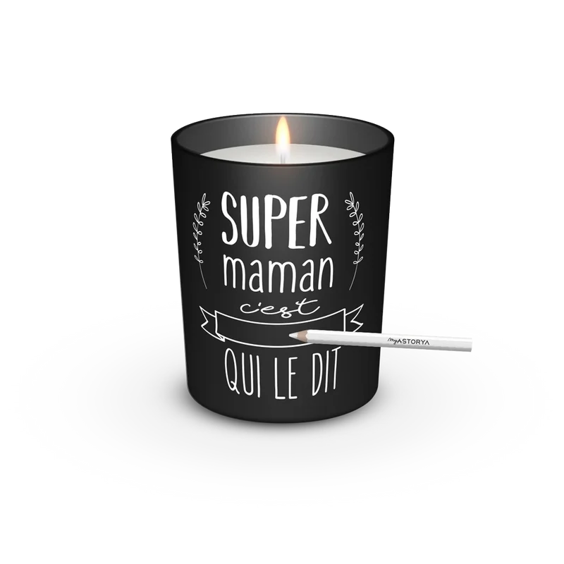 Bougie ardoise Amour