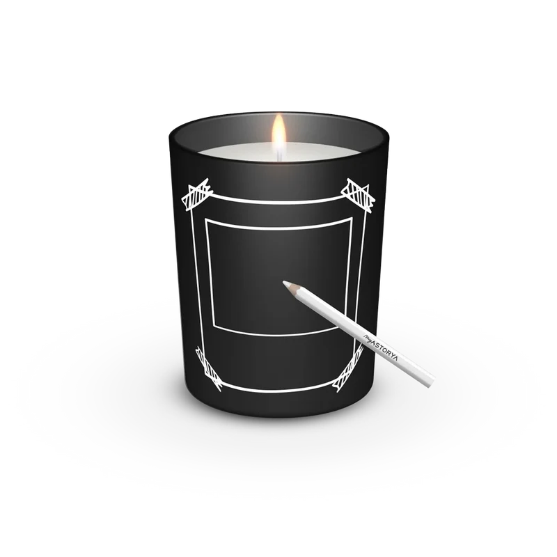 Bougie ardoise Cadre