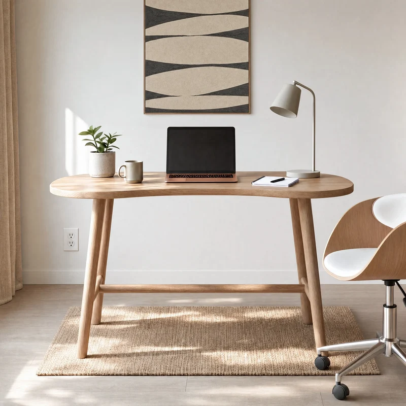 Bureau Brandan en bois massif de mindi