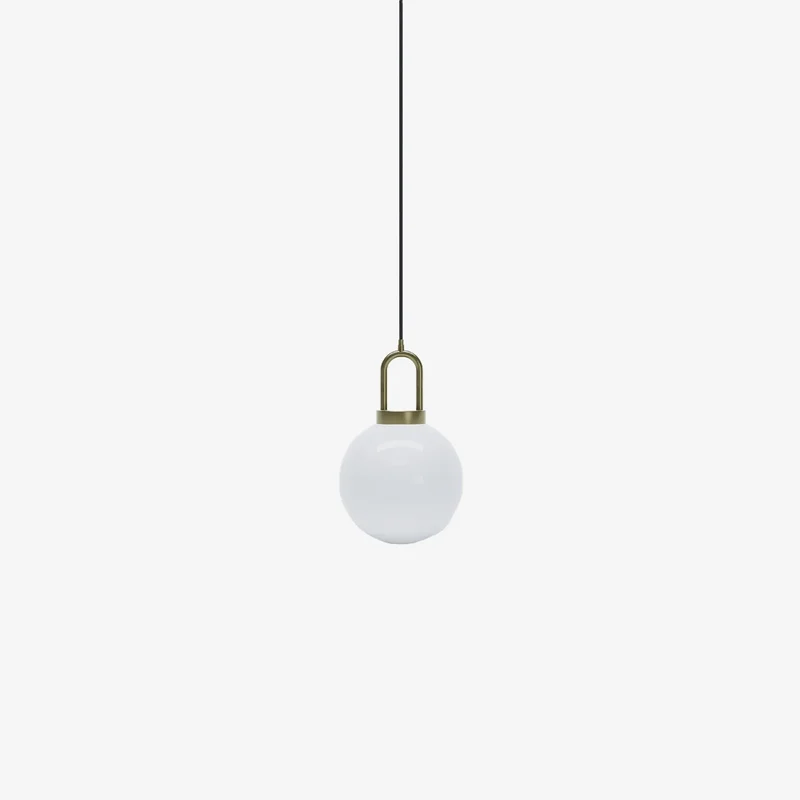 Luminaire suspension globe et m tal or Lafayette