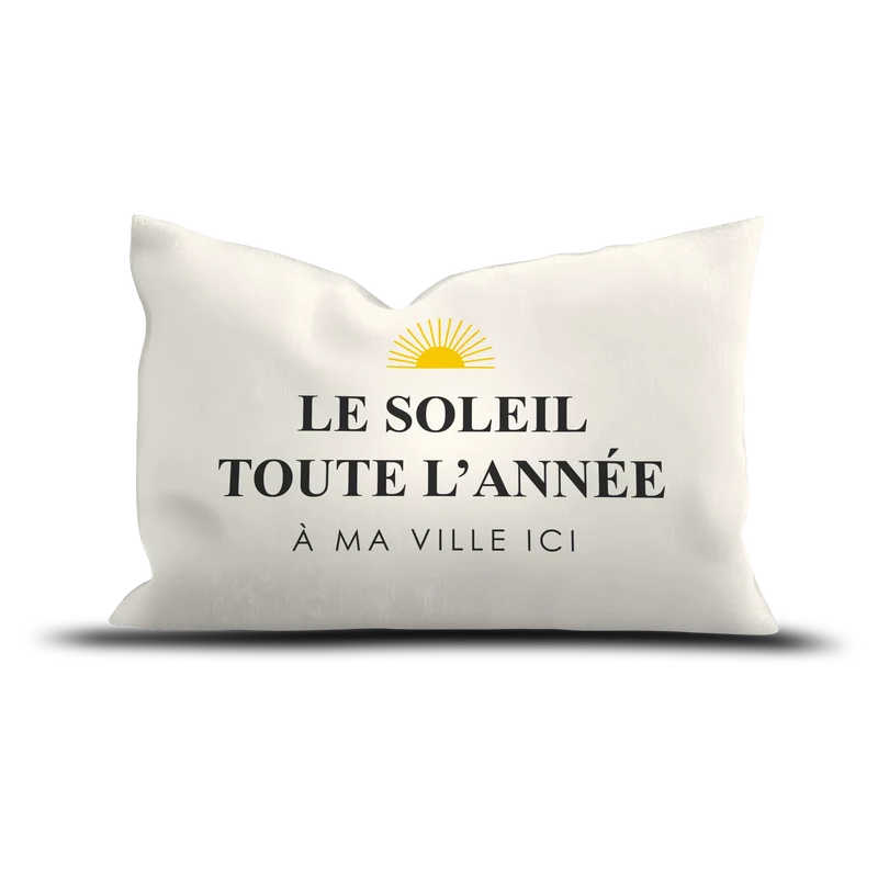 Coussin extérieur personnalisé Soleil