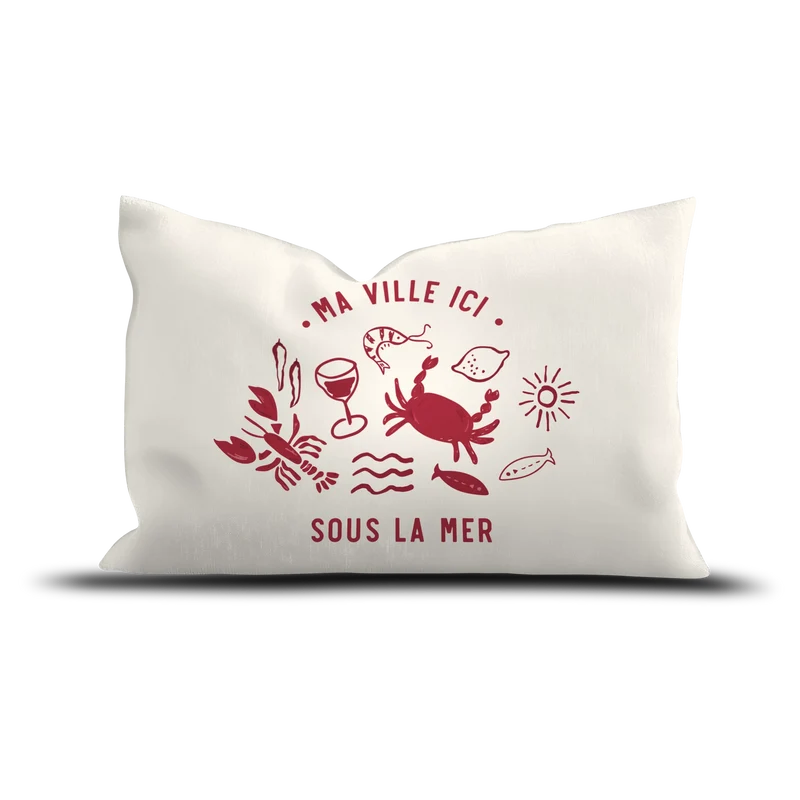 Coussin extérieur personnalisé Sous la Mer Rouge
