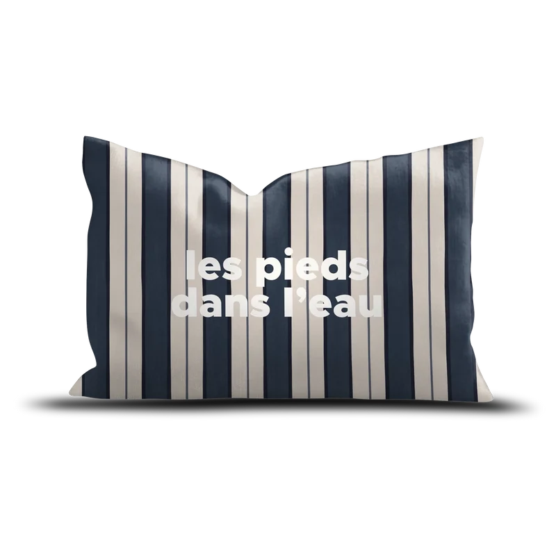 Coussin extérieur Stripe Pieds Eau