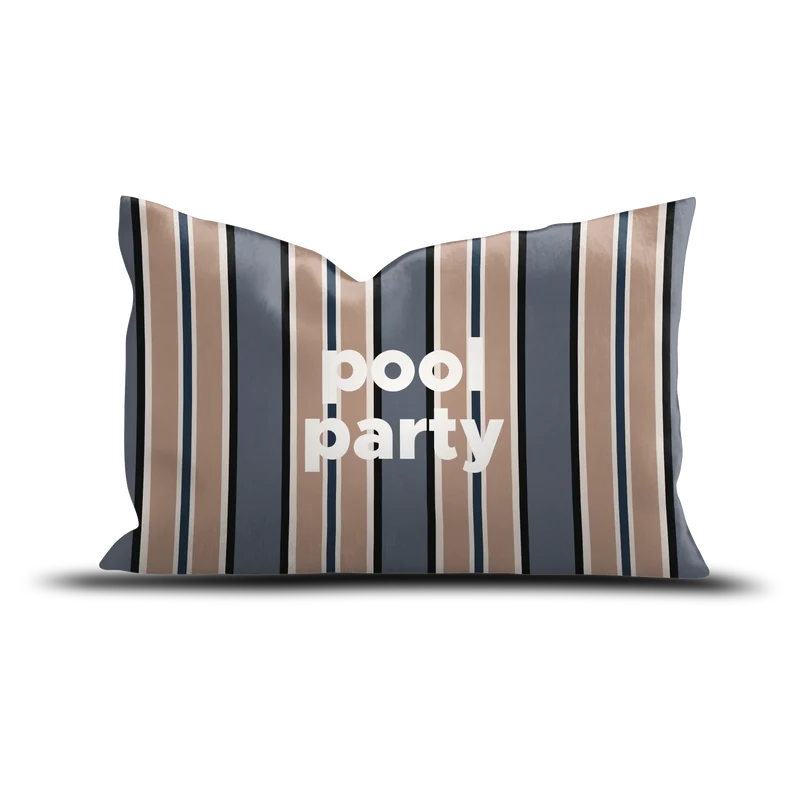 Coussin extérieur Stripe Pool Party