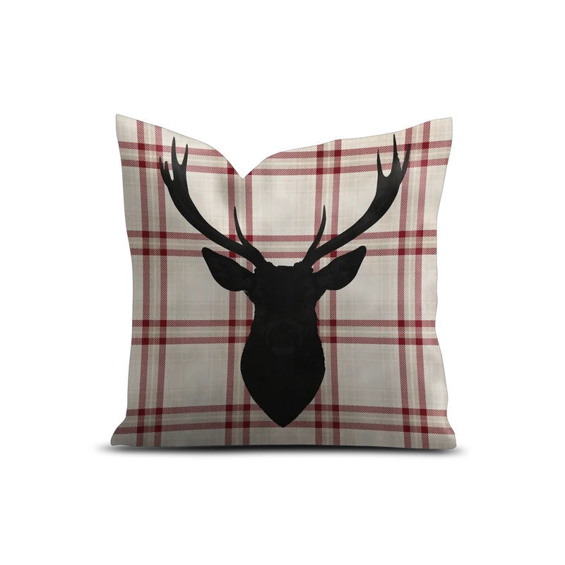 Coussin Velours Rennes Borno