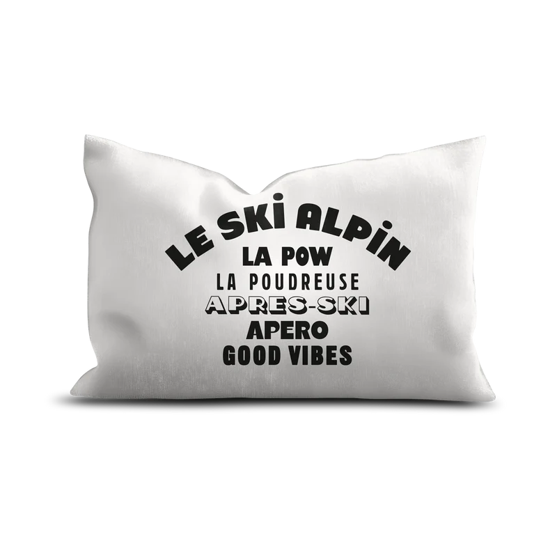 Coussin Velours Ski Aussois