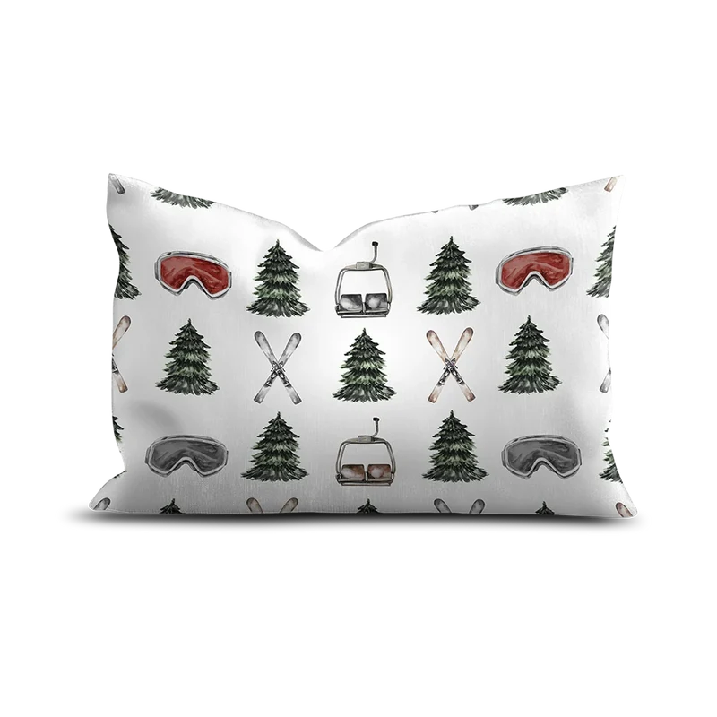 Coussin Velours Ski Chamonix