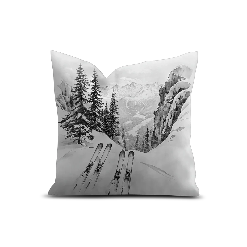 Coussin Velours Ski Macugnaga
