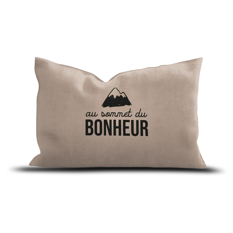 Coussin Velours Sommet du Bonheur