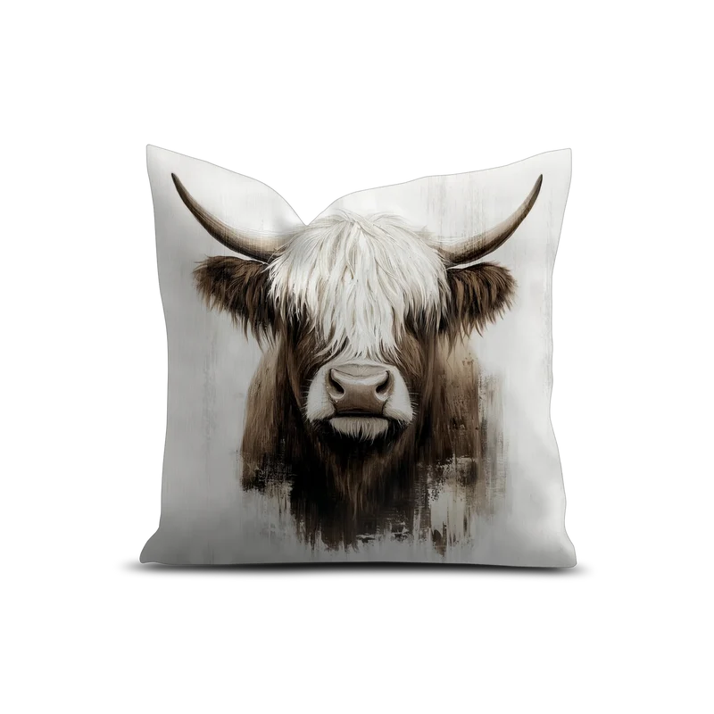 Coussin Velours Vache Andermatt
