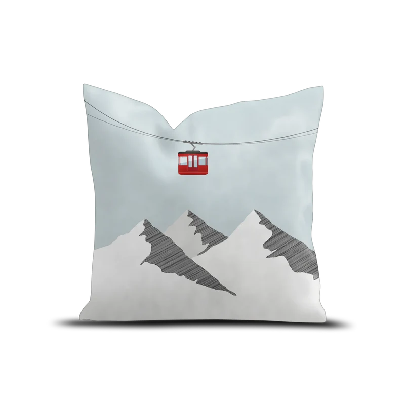 Coussin Velours Zugspitze