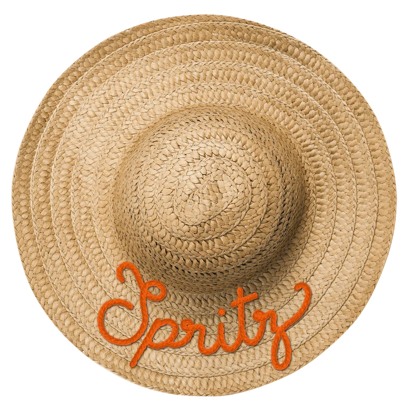 Décoration en PVC expansé, effet trompe œil « chapeau de paille » Spritz