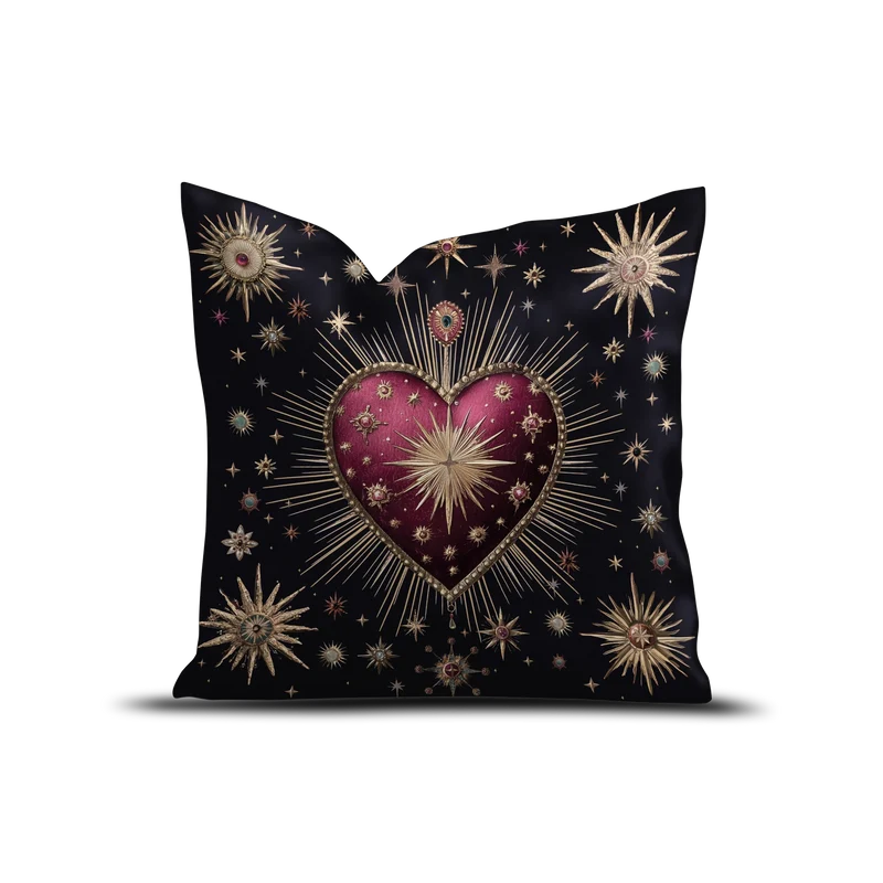 Coussin velours Corazon de Arequipa