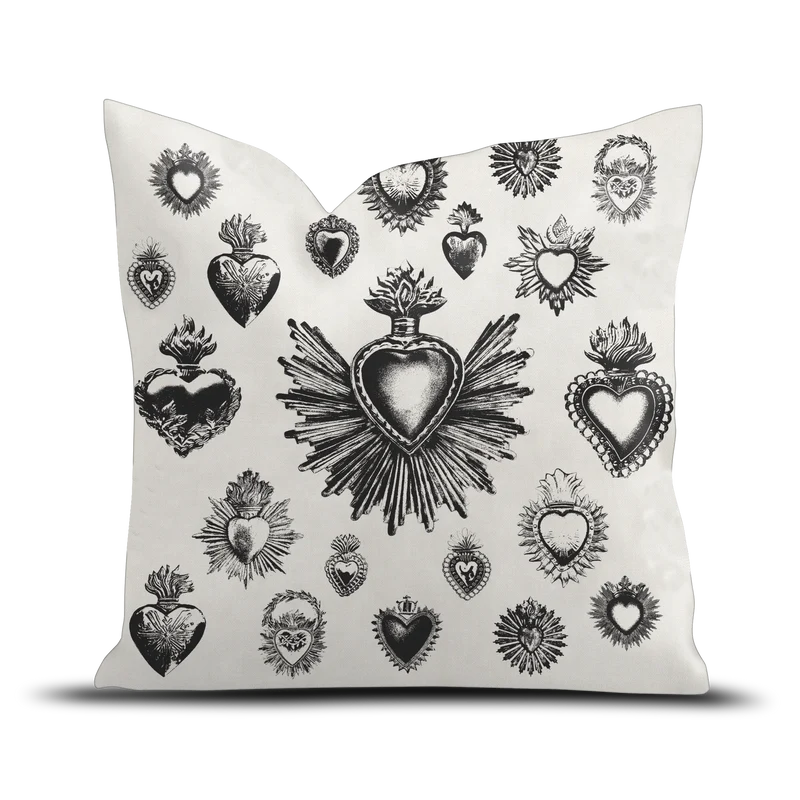 Coussin velours Corazon de Los Angeles