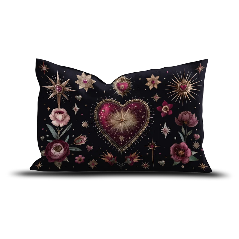 Coussin velours Corazon de Popayan