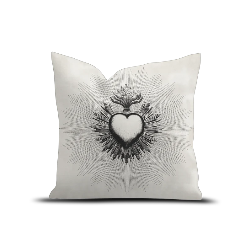 Coussin velours Corazon de Santa Cruz