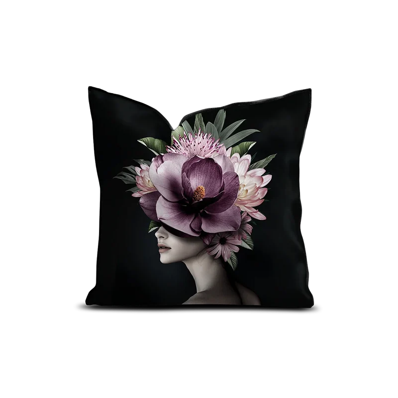 Coussin velours Éléa