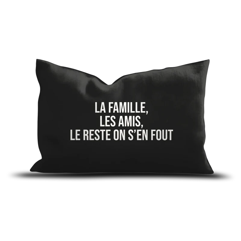 Coussin Velours Famille Amis
