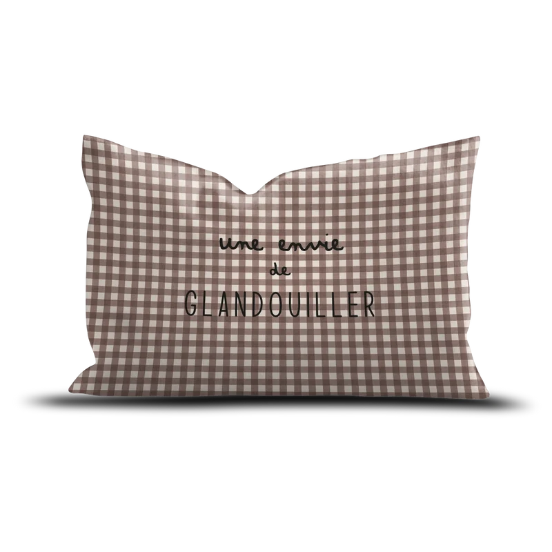Coussin velours Glandouiller
