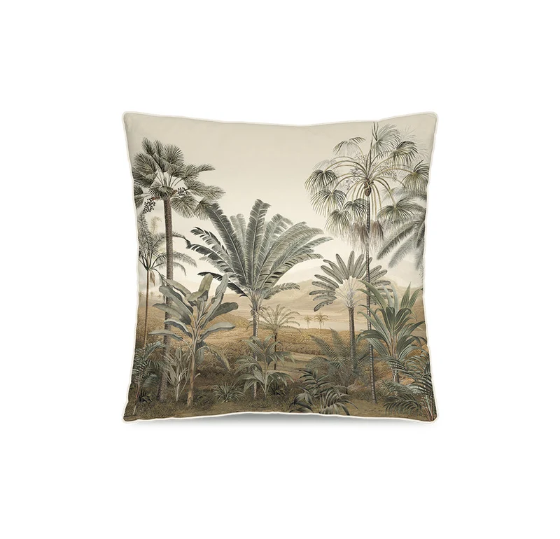 Coussin Velours Jungle Agamir