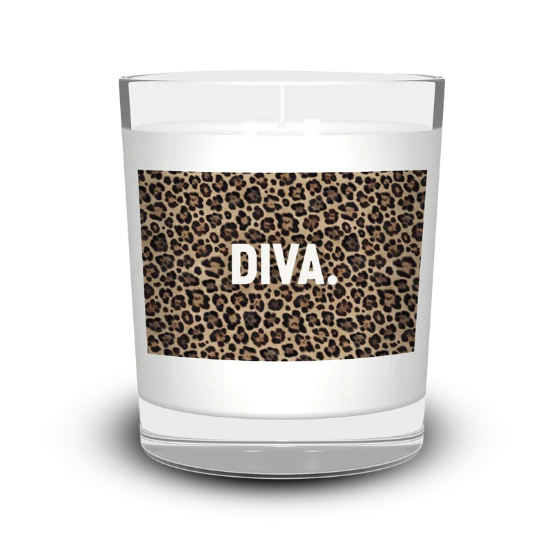 Bougie léopard Diva