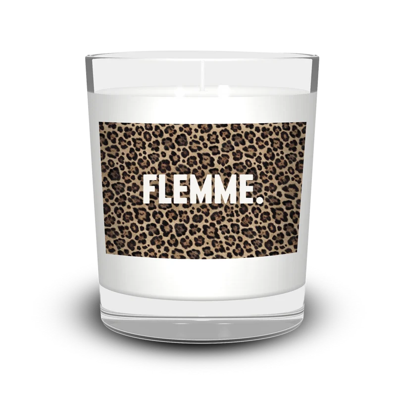 Bougie léopard Flemme