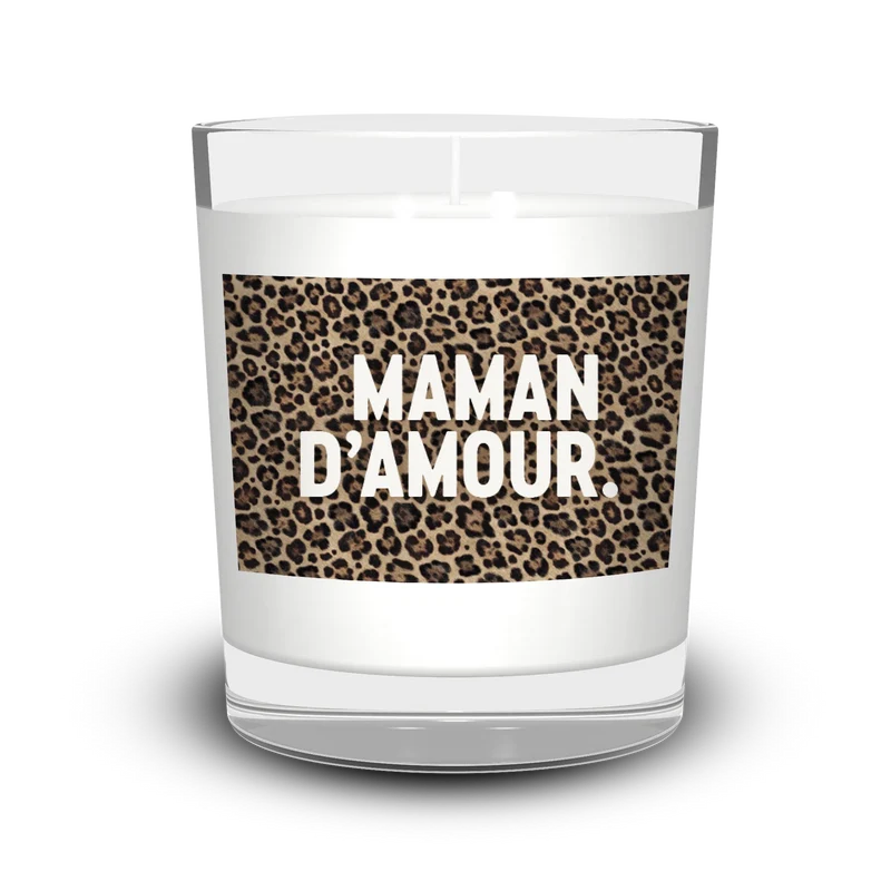 Bougie léopard Maman d'Amour