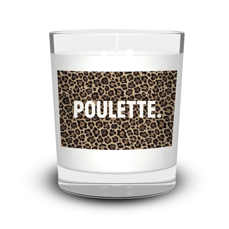 Bougie léopard Poulette
