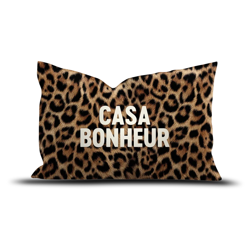 Coussin velours Leo Casa Bonheur